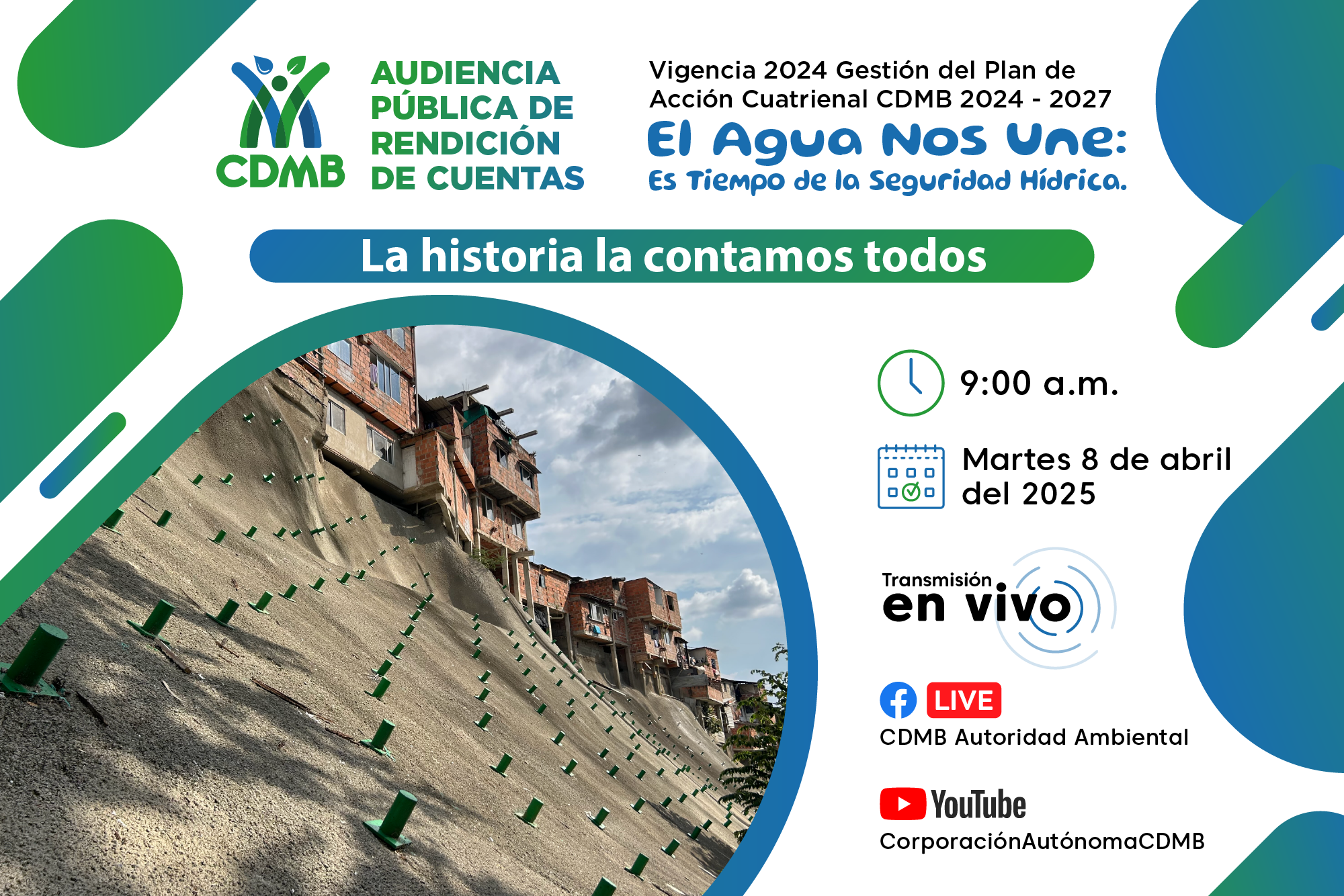 Audiencia Pública de Rendición de Cuentas: CDMB presentará balance y resultados del 2024