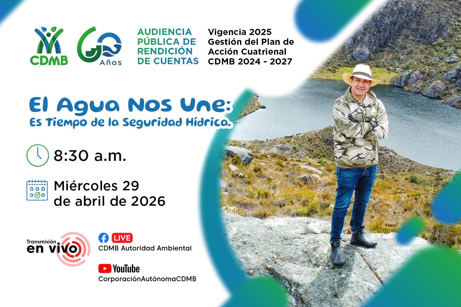 Audiencia Pública de Rendición de Cuentas: CDMB presentará balance y resultados del 2025